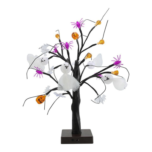 Halloween  Festival Pumpkin Spider Ghost Tree Lights