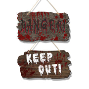 Imitation Wooden Doorplate Ghost Festival Haunted House Horror Atmosphere Decoration